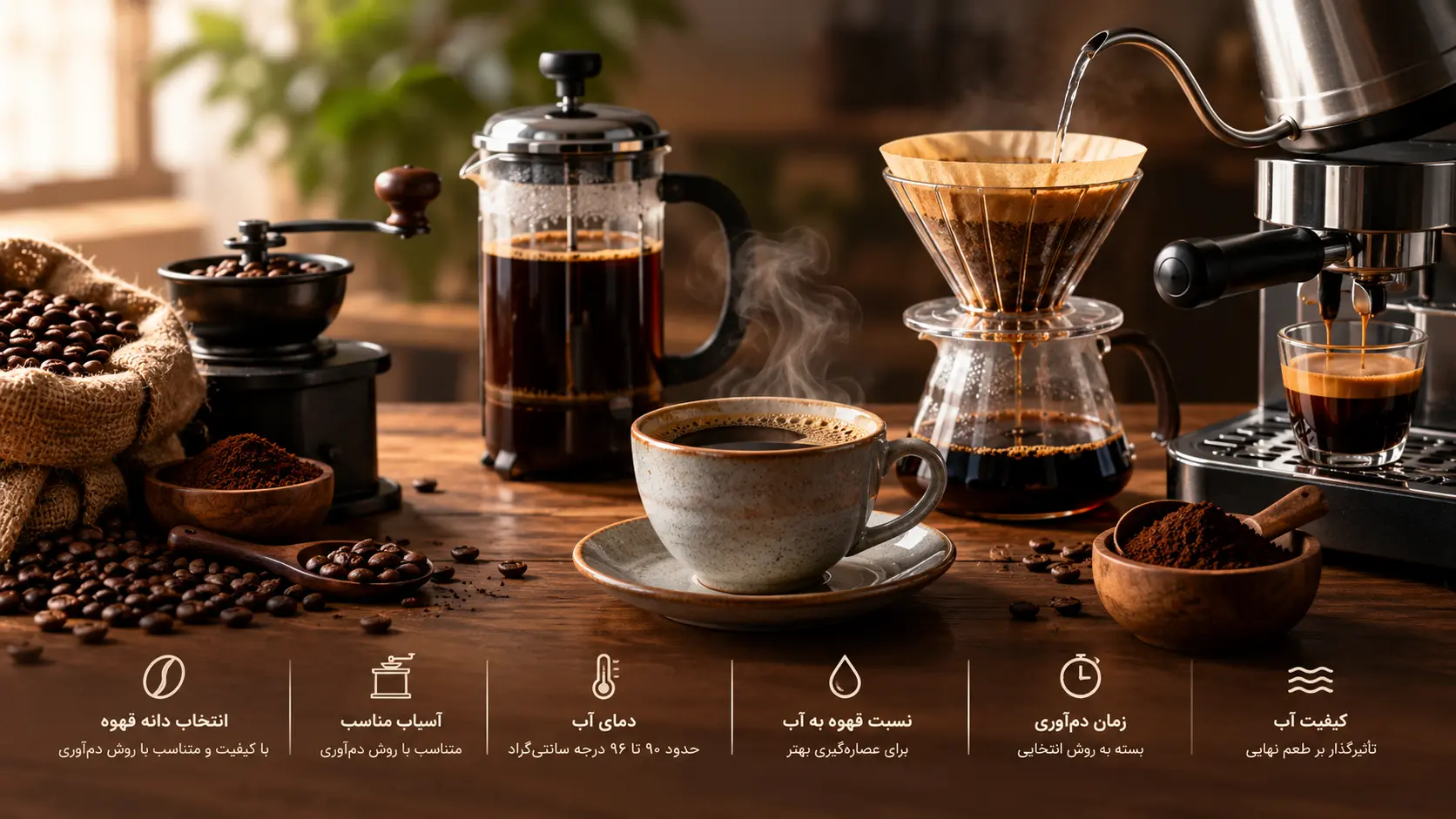 مقاله دم آوری قهوه